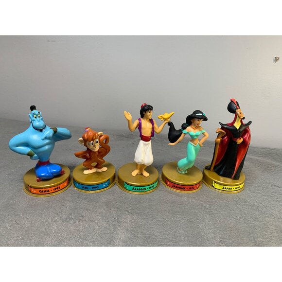 Vintage McDonalds 2002 Disney Aladdin Figure Set Featuring Genie Abu Aladdin Jas - Picture 16 of 16
